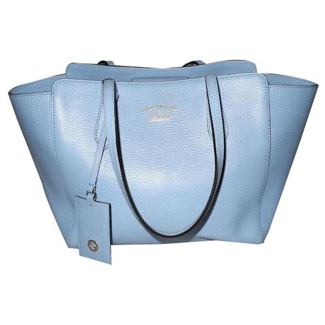 gucci blue shimmer tote|blue Gucci tote bag.